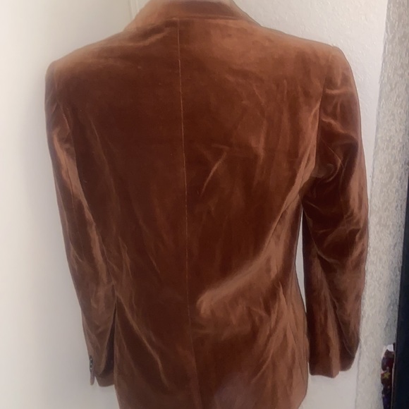 Vintage 70s Women's Brown Velvet Blazer Jacket by Sears Classic - Picture 5 of 5